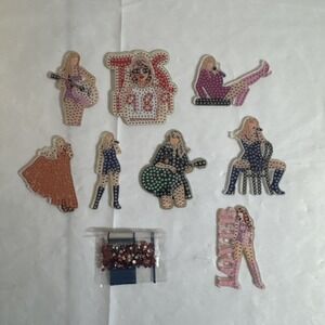 Taylor Swift Keychain Craft Rhinestone Keychain Maker Lover 1989‎ Lot Of 8